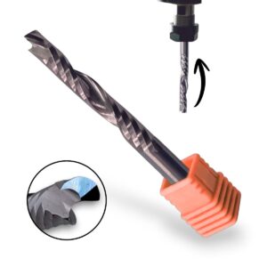 Fresa de Compressão Up-Cut 6.0mm x 22mm Metal Duro Router CNC