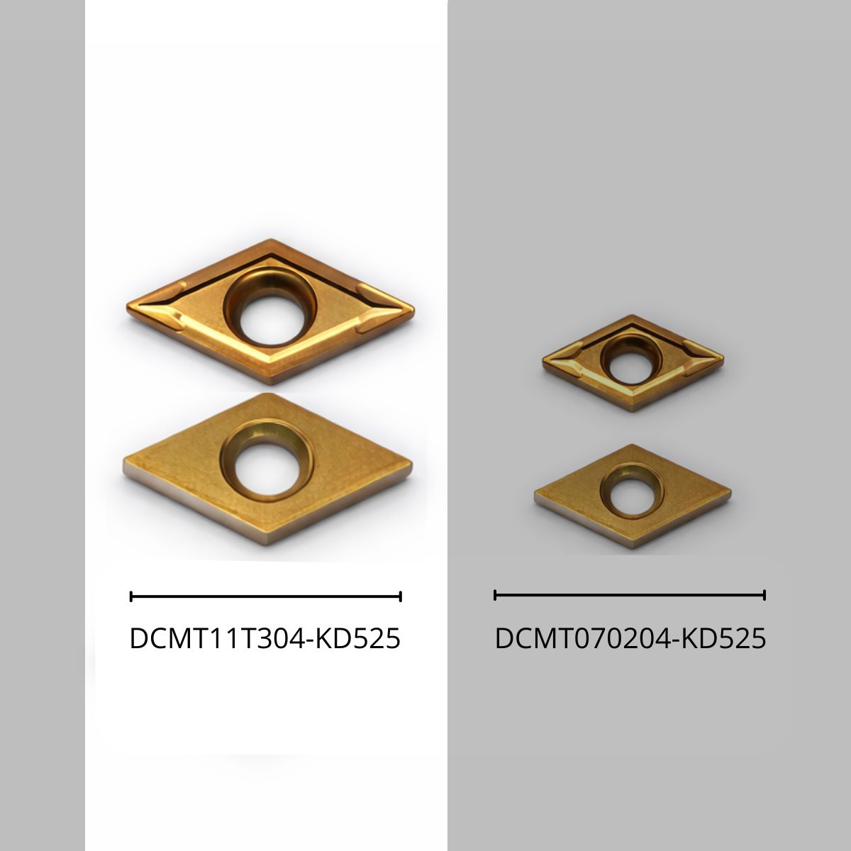 Pastilha Inserto Dc11 Dcmt11 Vídia P/ Usinagem Fresa Torno