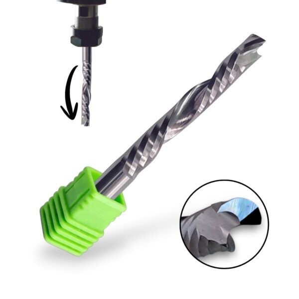 Fresa De Compressao Downcut 6mm Capa